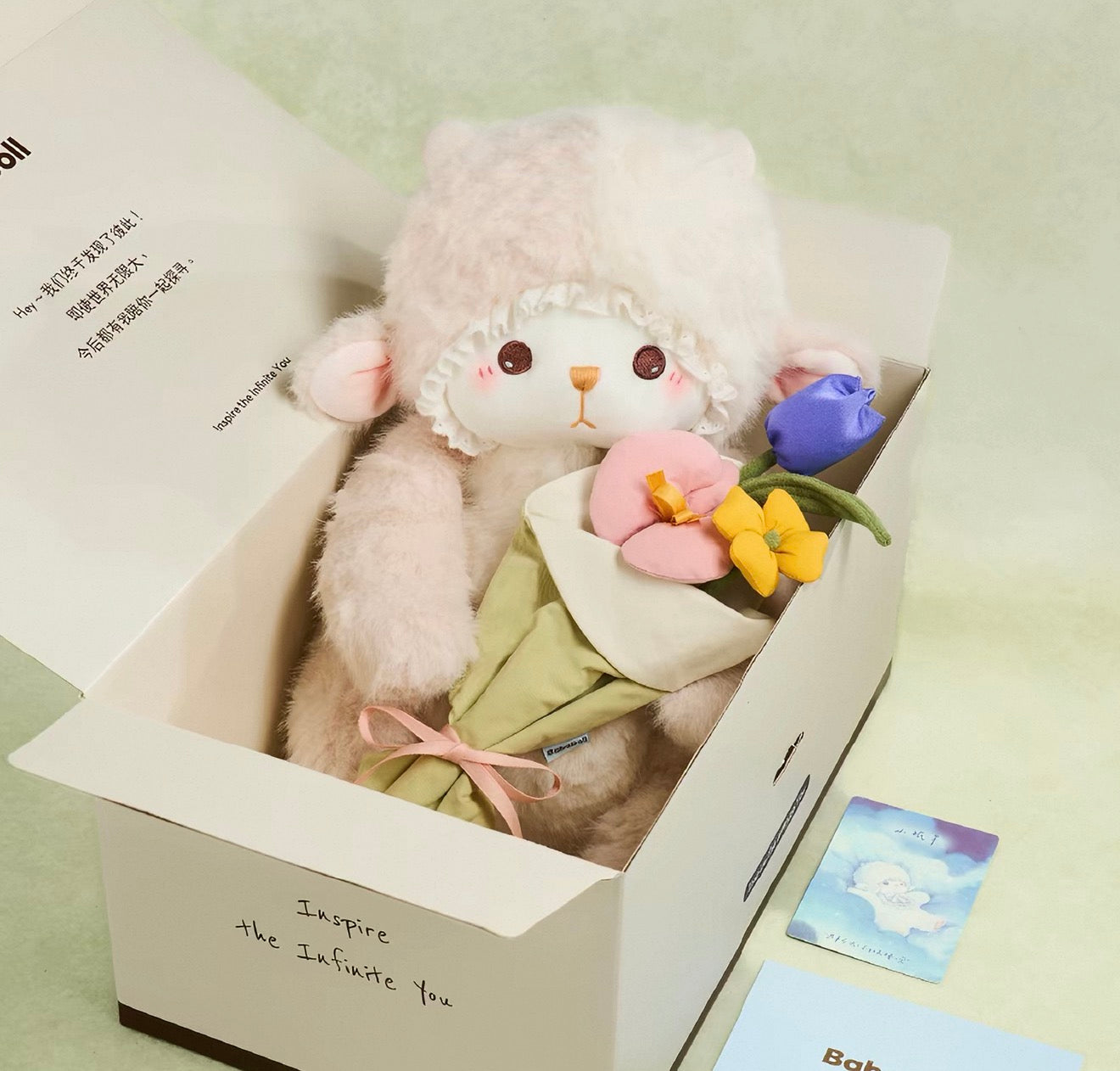 Baba Doll | Flower Baby Sheep Stuffed Animal Plush Toy