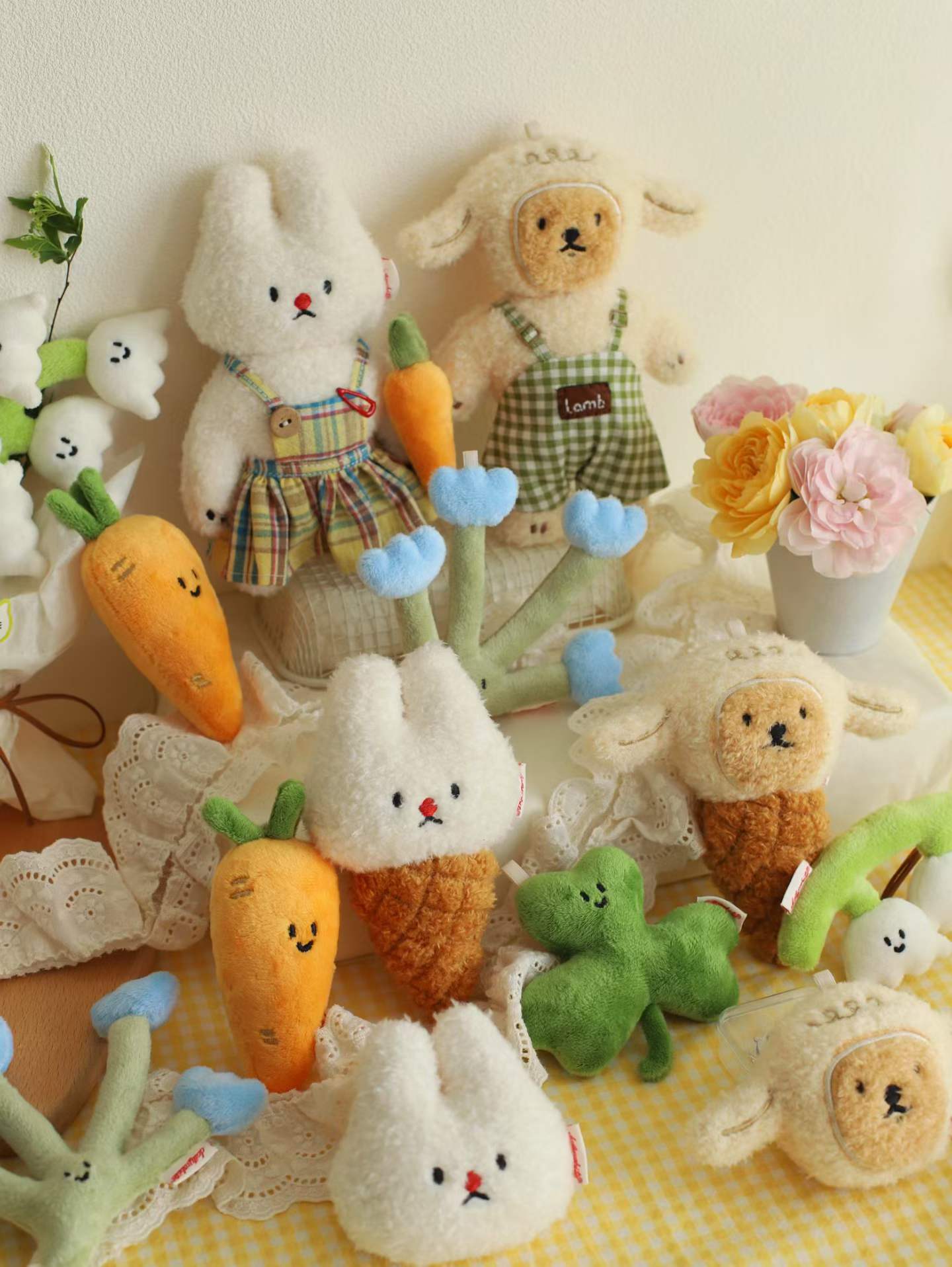 Daily White | Lamb Head Plush Charm