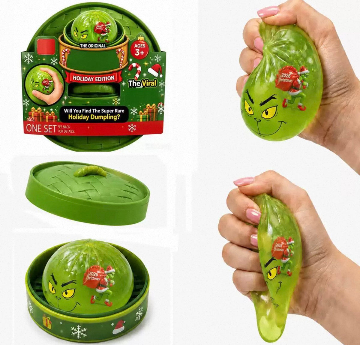 The Viral Mystery Holiday Dumpling  Edition Squishy RMS