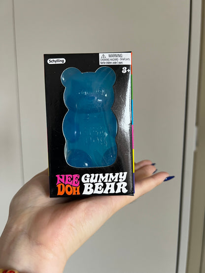 8cm NeeDoh Gummy Bear Squishy Toy, Jelly Filled Slow Rising Stress Relief Fidget Toy（Authentic）