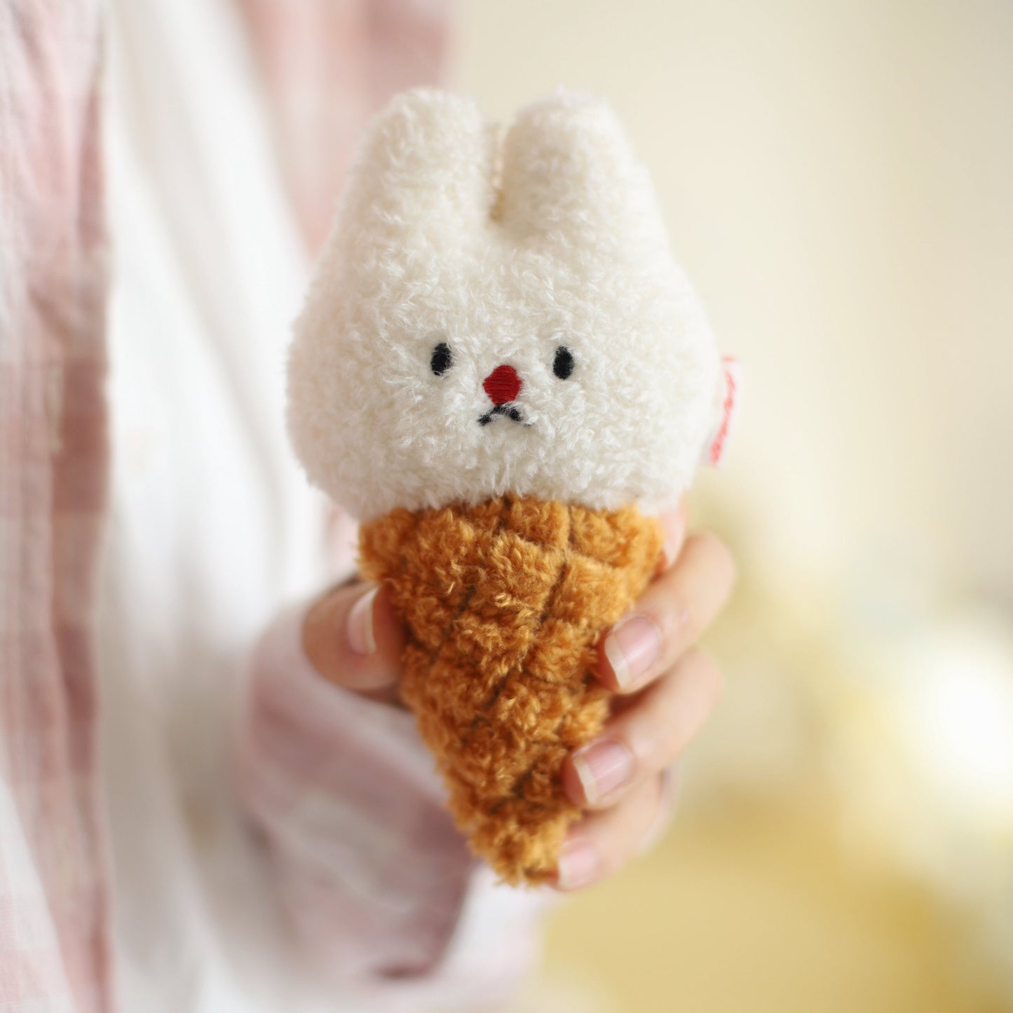 Daily White | Bunny Ice Cream Cone Plush Charm